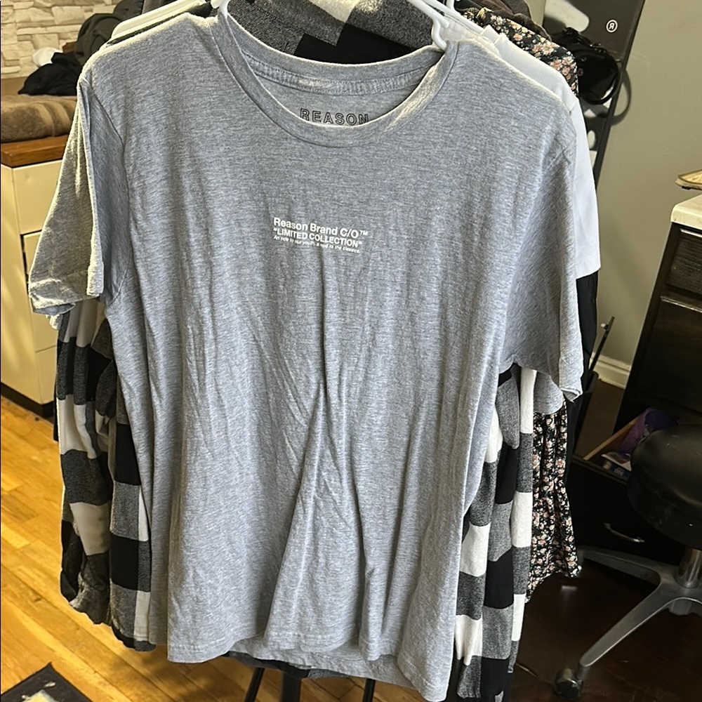 Reason Brand Gray T-Shirt